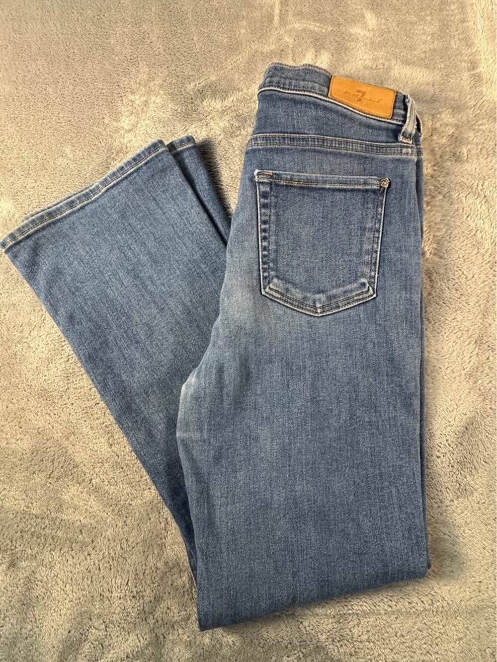 7 For All Mankind Jeans Size 28 High Waist Slim Kick Flare Denim